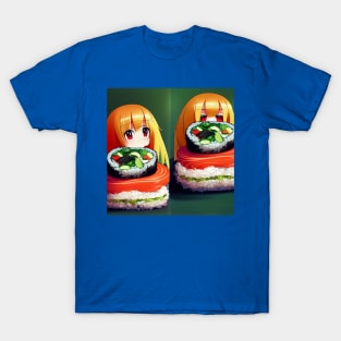 Kawaii Anime Sushi T-Shirt